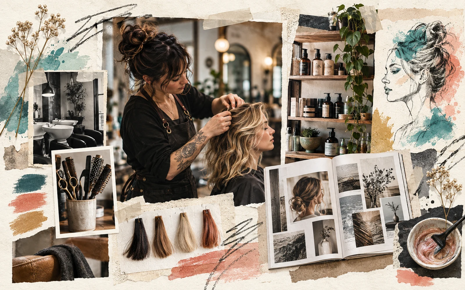 Beauty industry professional reviewing the latest news and updates
